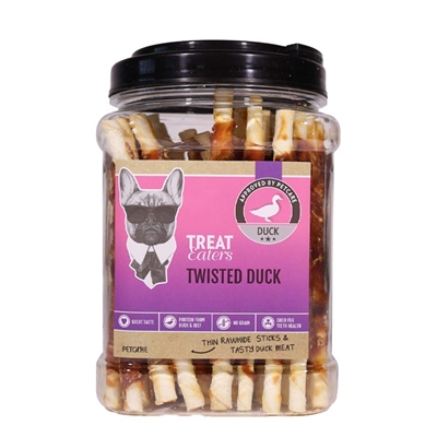 TreatEaters Twisted Duck Tyggestænger med And 400g